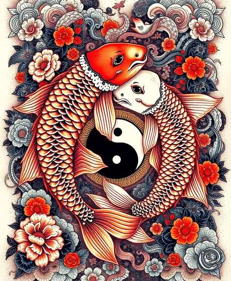 koi yin and yang