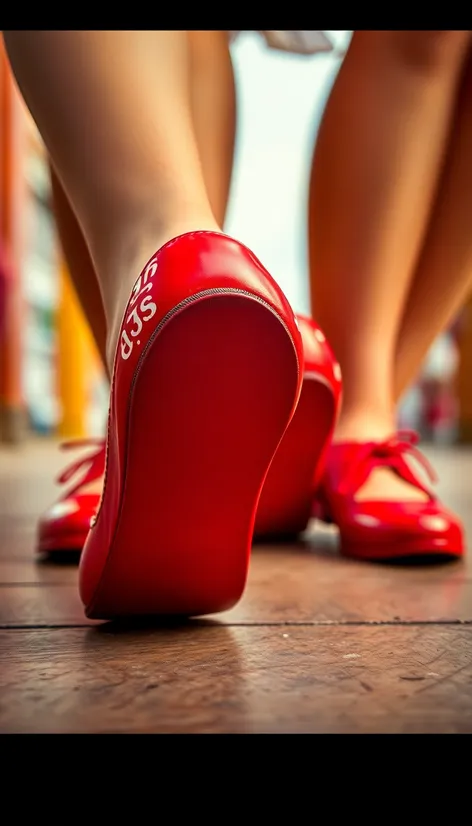 girls red shoes