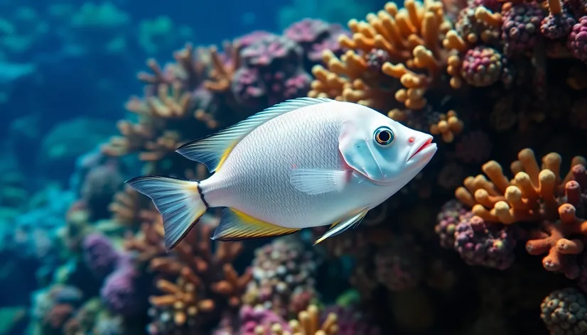 white fighter fish