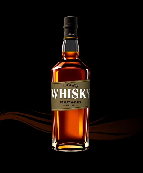 bottle of whisky vector