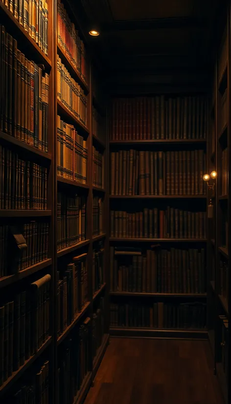 dark academia bookshelves