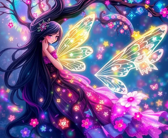 beautiful mystical anime fairy