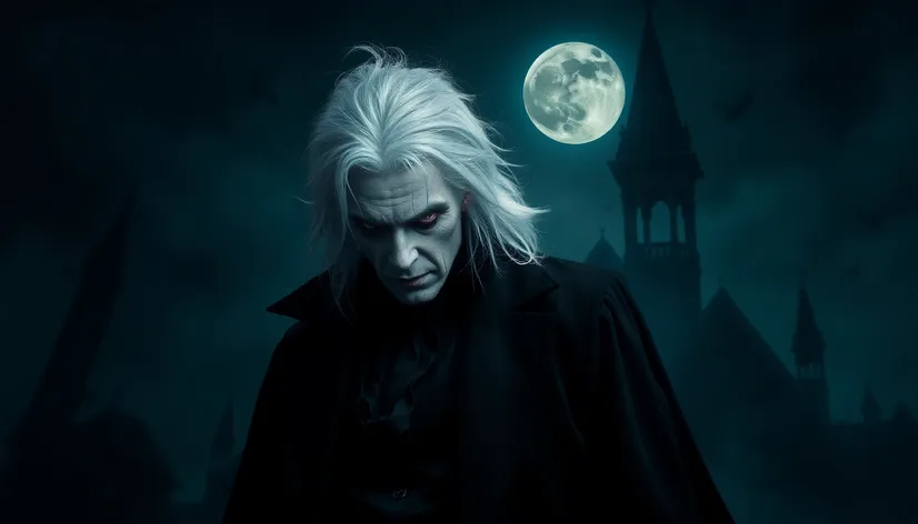 vampire with white hair