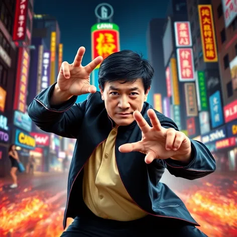 jackie chan photoshoot