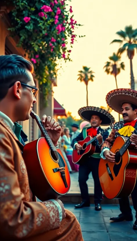 1960s outdoor mariachi concert