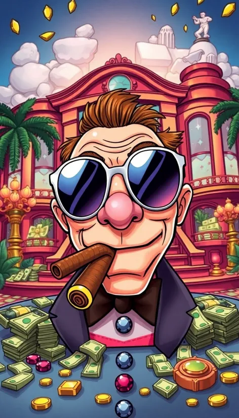 cartoon rich guy