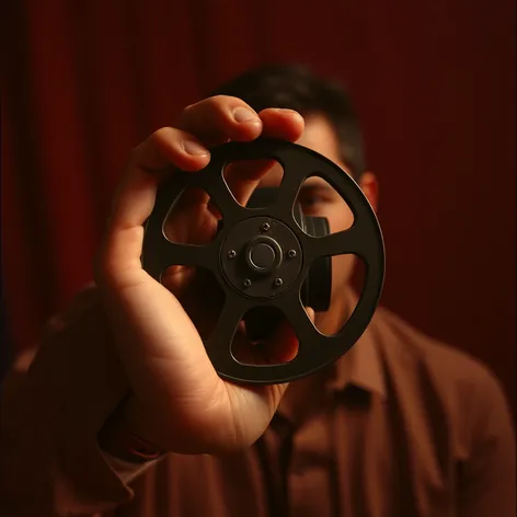 someone holding the film