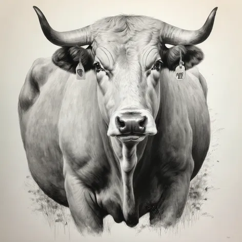 bull drawing