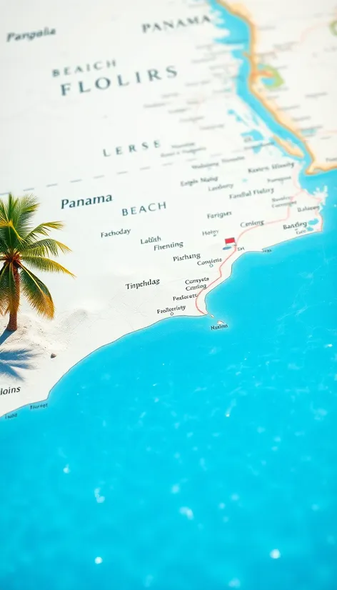 panama beach florida map