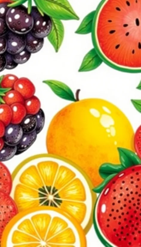 fruit drawings