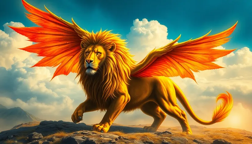 lion with wings mythical