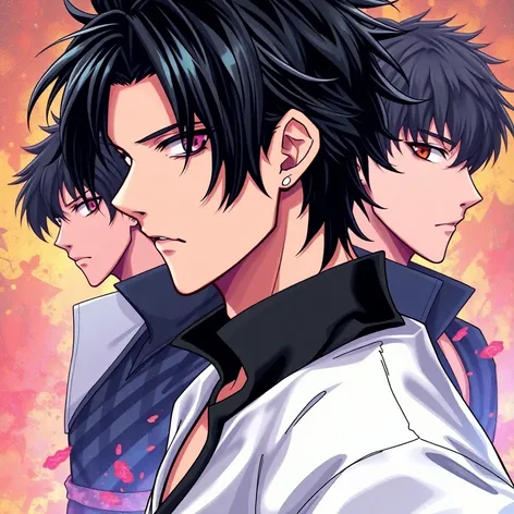 black hair anime characters