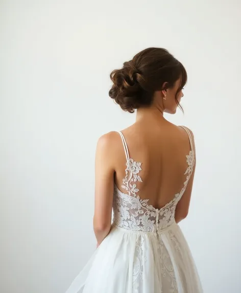 wedding dress back open