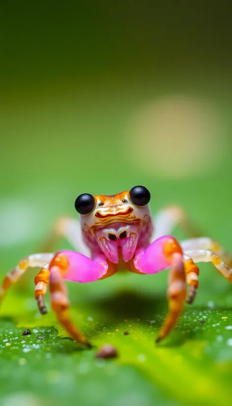 pink crab spider