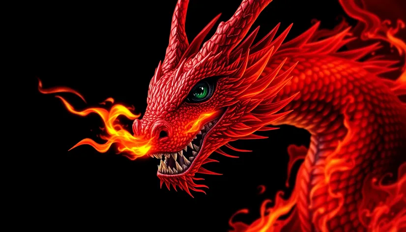 black eyes red dragon