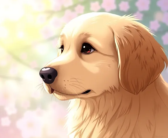 golden retriever anime