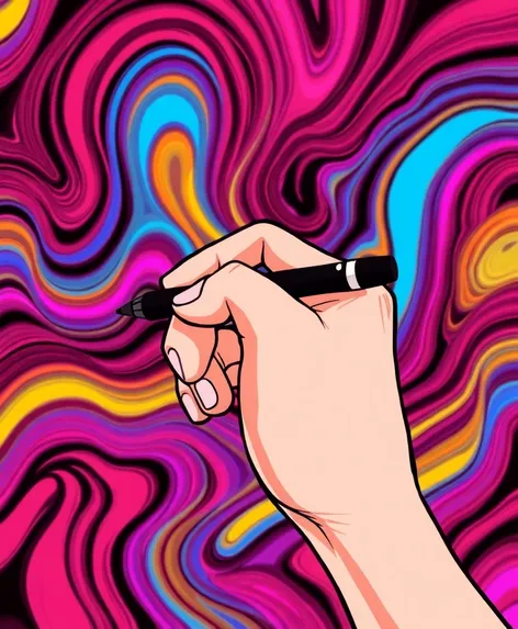 hand moving stylus gif