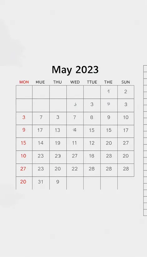 may 2023 calendar