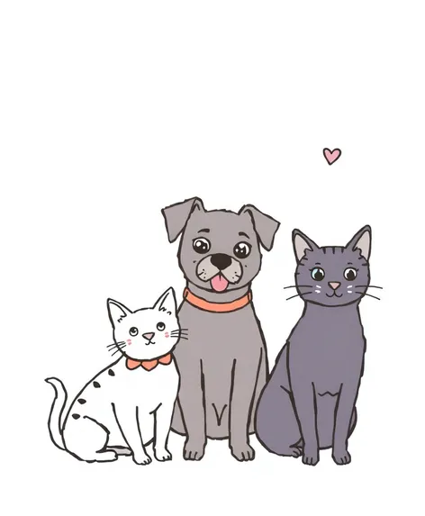 dog and cat line