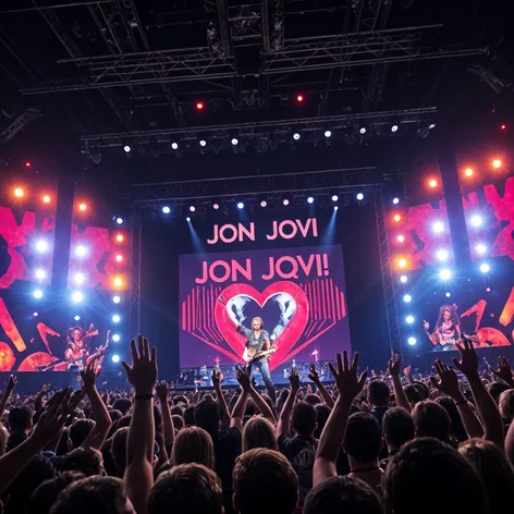 bon jovi with fãs