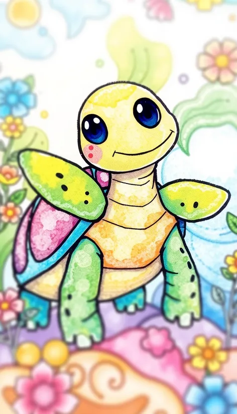 coloring book turtle