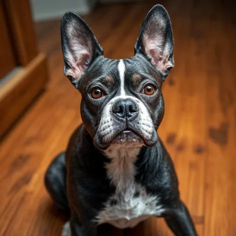 merle boston terrier