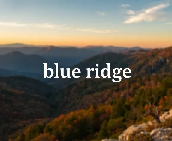 blue ridge region word