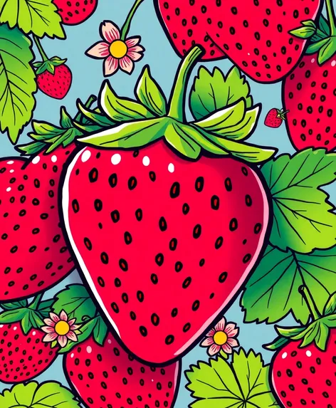 strawberries clipart