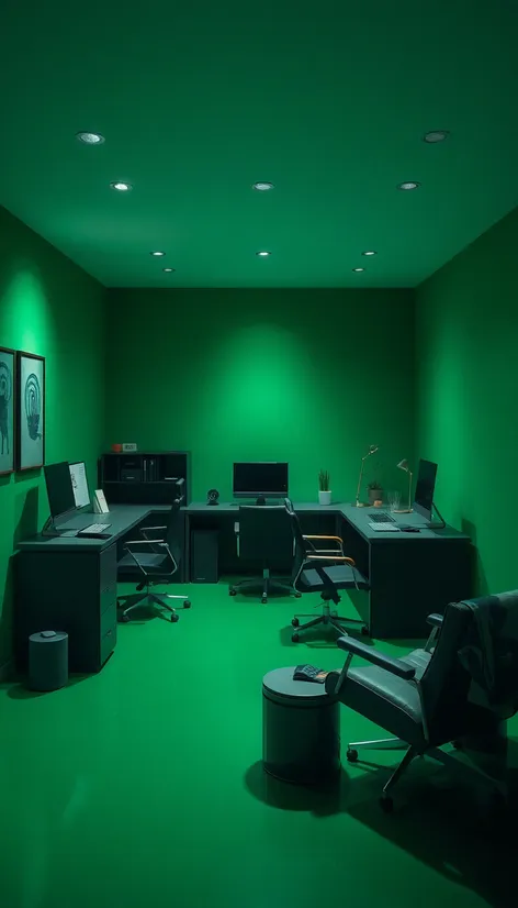 emerald green office