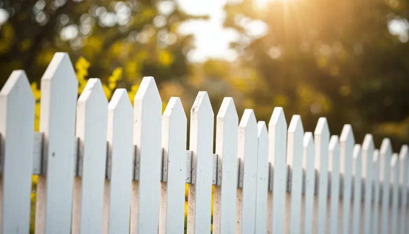 white vinyl fence