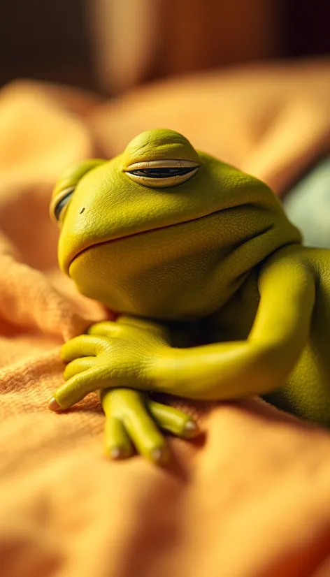 sleeping kermit