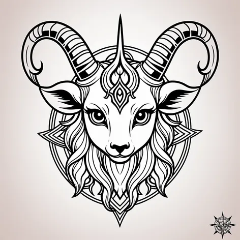 Kawaii baphomet demon goat