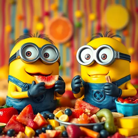 minions eating