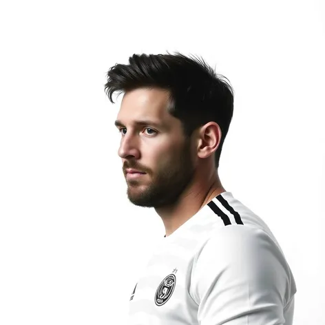 messi white background