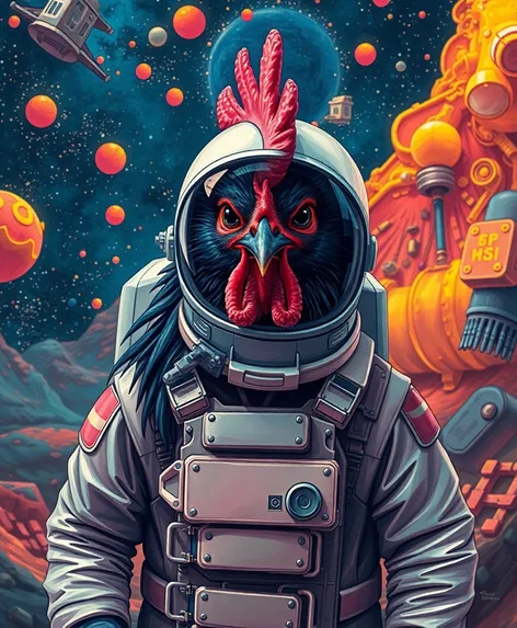 black astronaut chicken