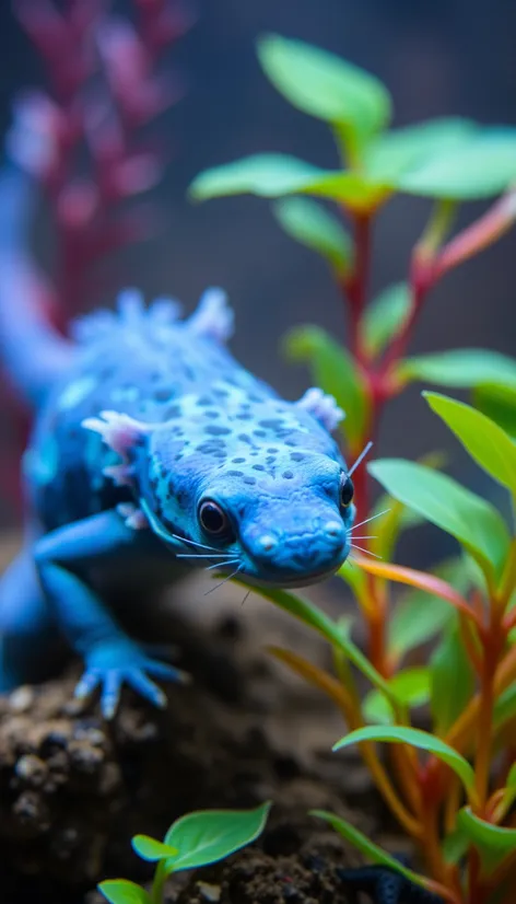 pet blue axolotl