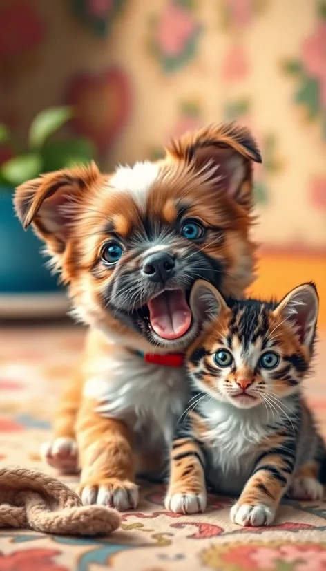 puppy and kitten