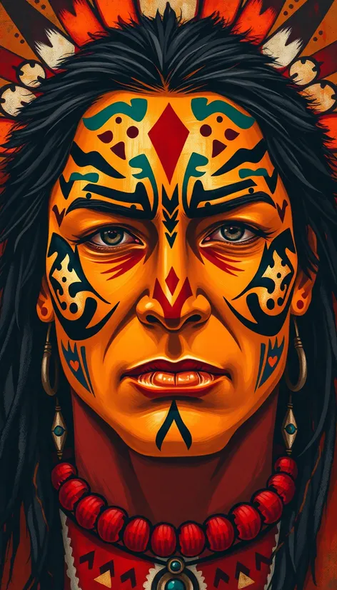 native american war paint