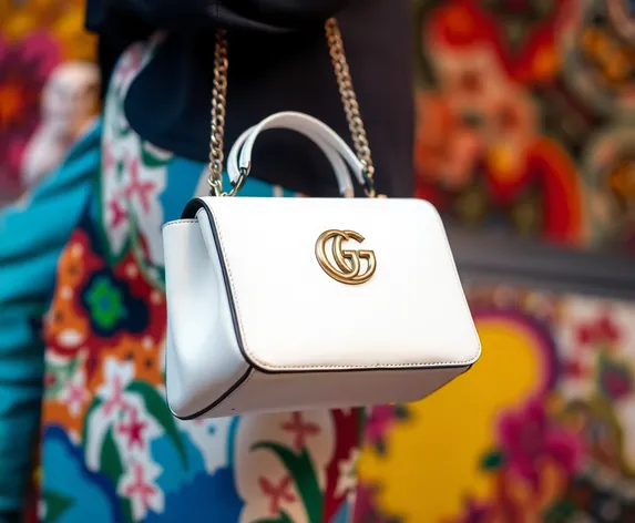 gucci white handbag