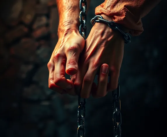 break chained hands gif