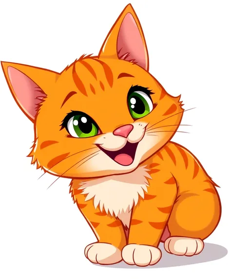 orange tabby cat cartoon