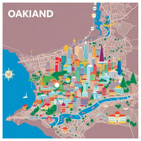 oakland california map