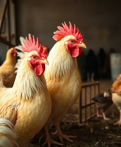 crested cream legbar chickens