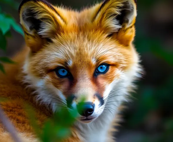 fox with blue eyes