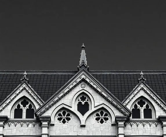 gothic roofline transparent background