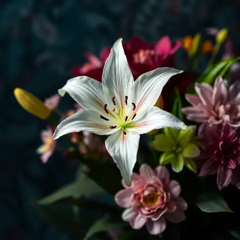 white spider lily