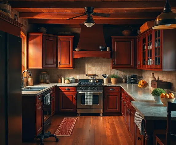 cherry kitchen cabinets