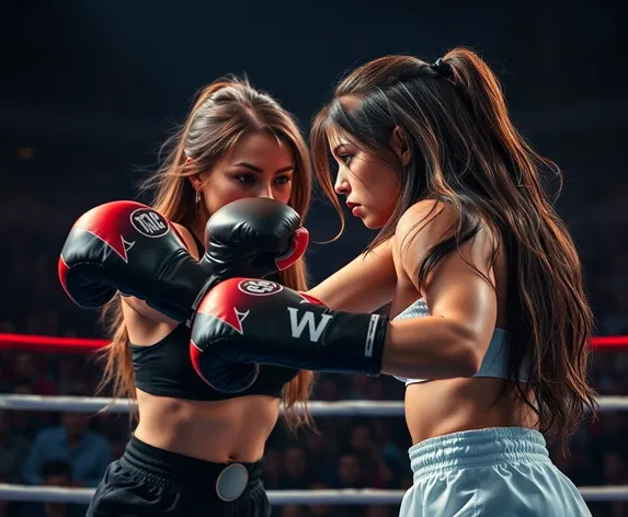 boxing with long hair