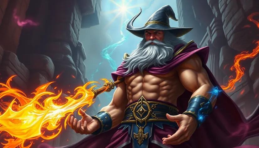 muscular wizard