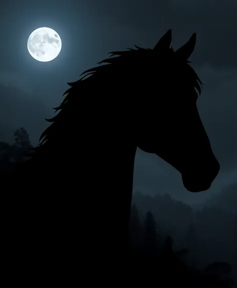 horse head silhouette